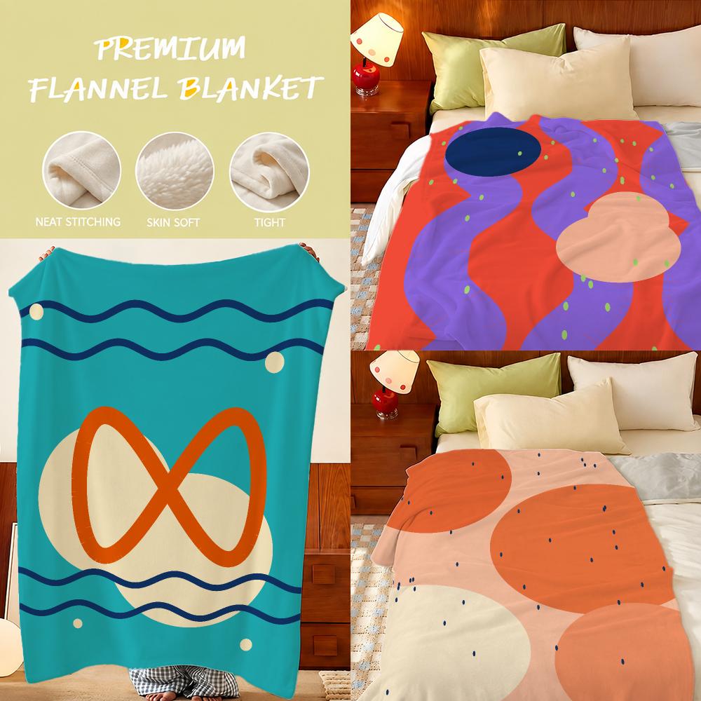 Home Lines Textiles - Modern Retro Abstract Wavy Line Art