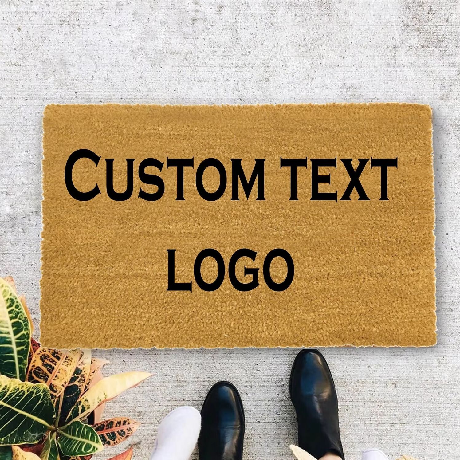 Custom Text Logo Doormat Uniqu - Home Textiles Company review and price
