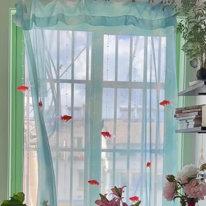 Light Blue Solid Sheer Voile W - Curtain Sheer Voile review and price