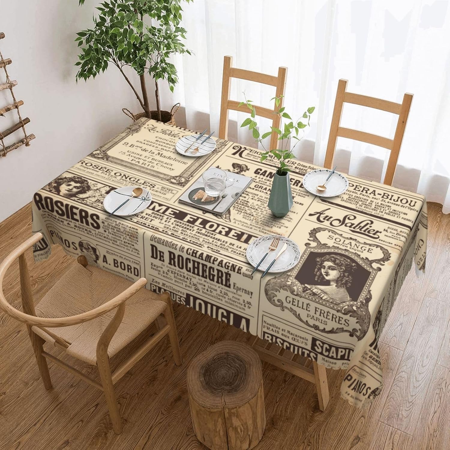 Vintage Paris France Newspaper - Home Textiles News review and price