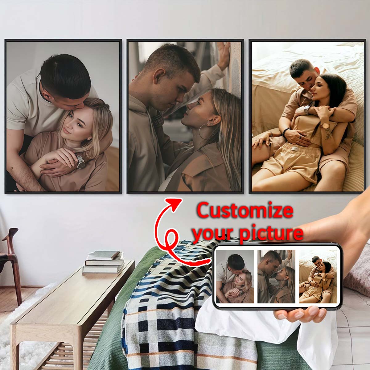 Triptych - 2D Custom Photo Woo - Home Textiles Usa review and price