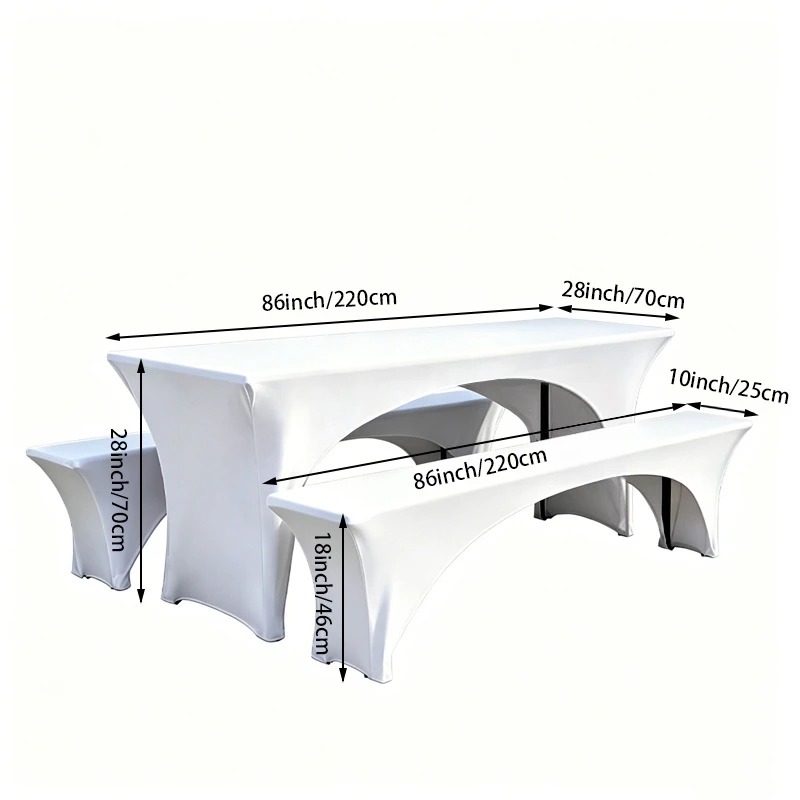 3Pcs Spandex Table Cover Open  - Home Textiles News review and price
