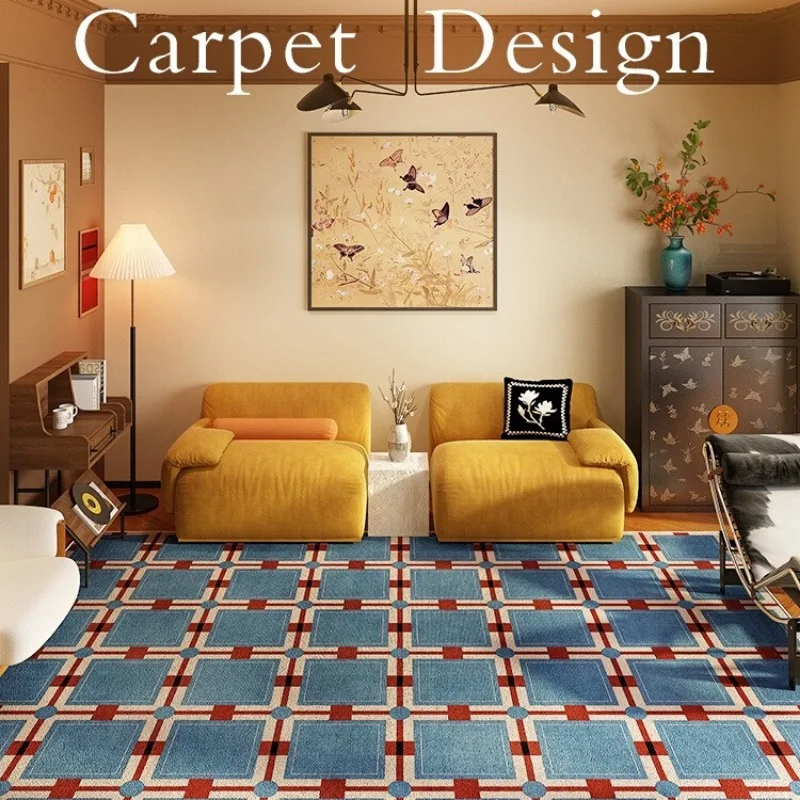 Plaid Retro Carpet Living Room - Home Lines Textiles review and price