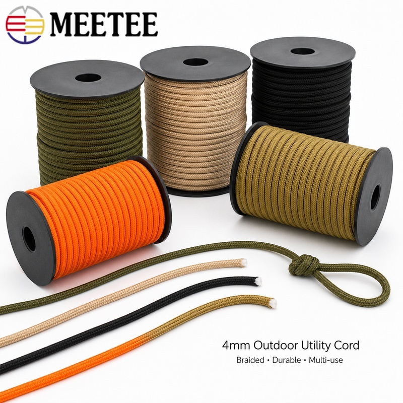 1Pc 4mm 20M/50M 550 Paracord R - Home Lines Textiles review and price