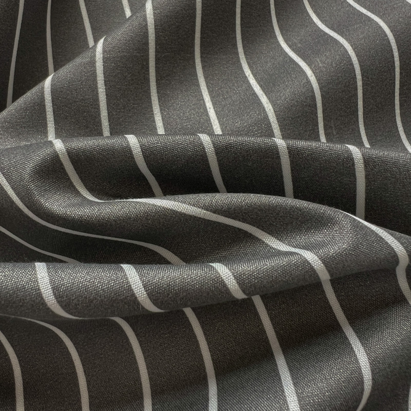 4PCS Grey Striped Bedding Set  - Linen Duvet Cover review and price