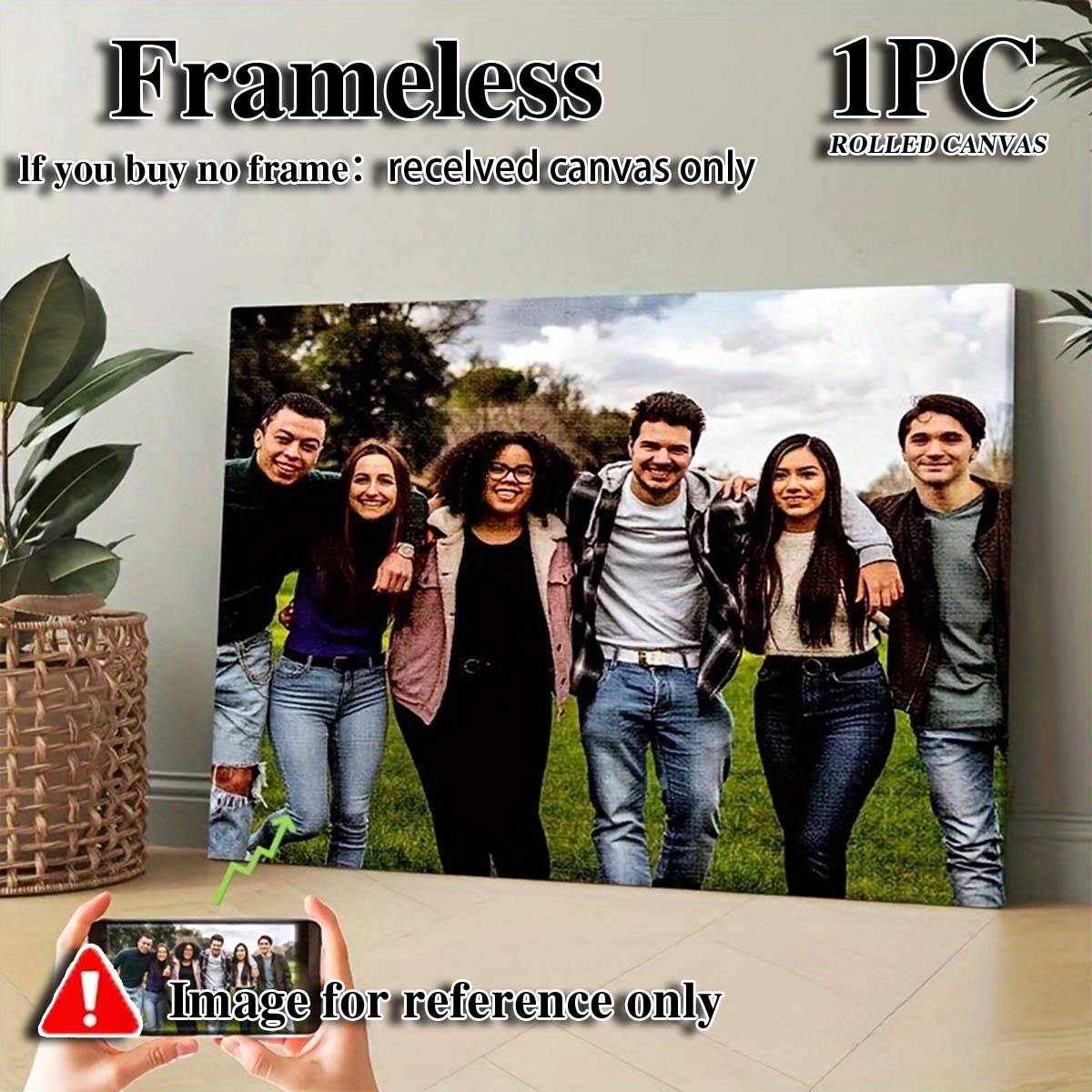 Custom 2D Photo Canvas Wall Ar - Home Textiles Usa review and price