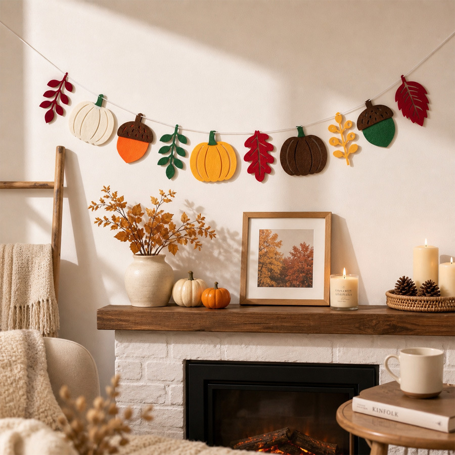 Autumn Pumpkin Leaves Flag Har - Home Textiles Usa review and price