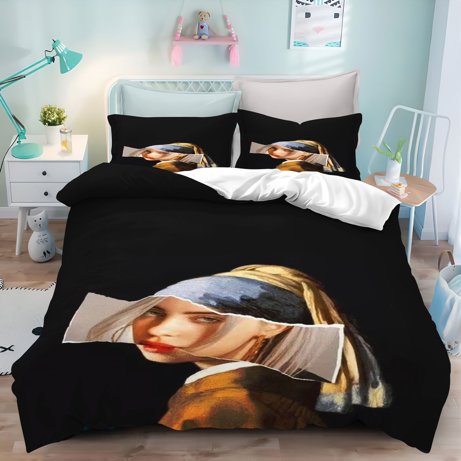 Billie Eilish Bedding Set 3D P - Linen Duvet Cover review and price