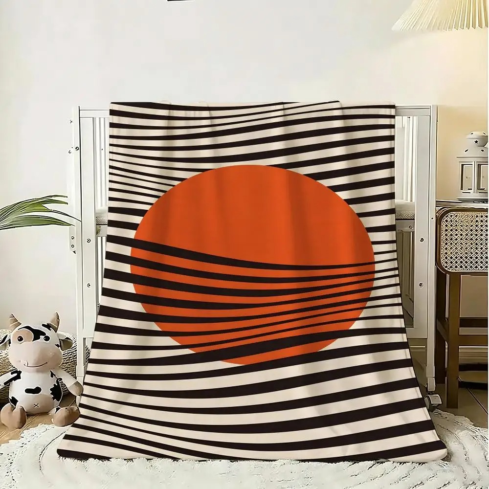 Green Abstract Line Art Blanke - Home Lines Textiles review and price