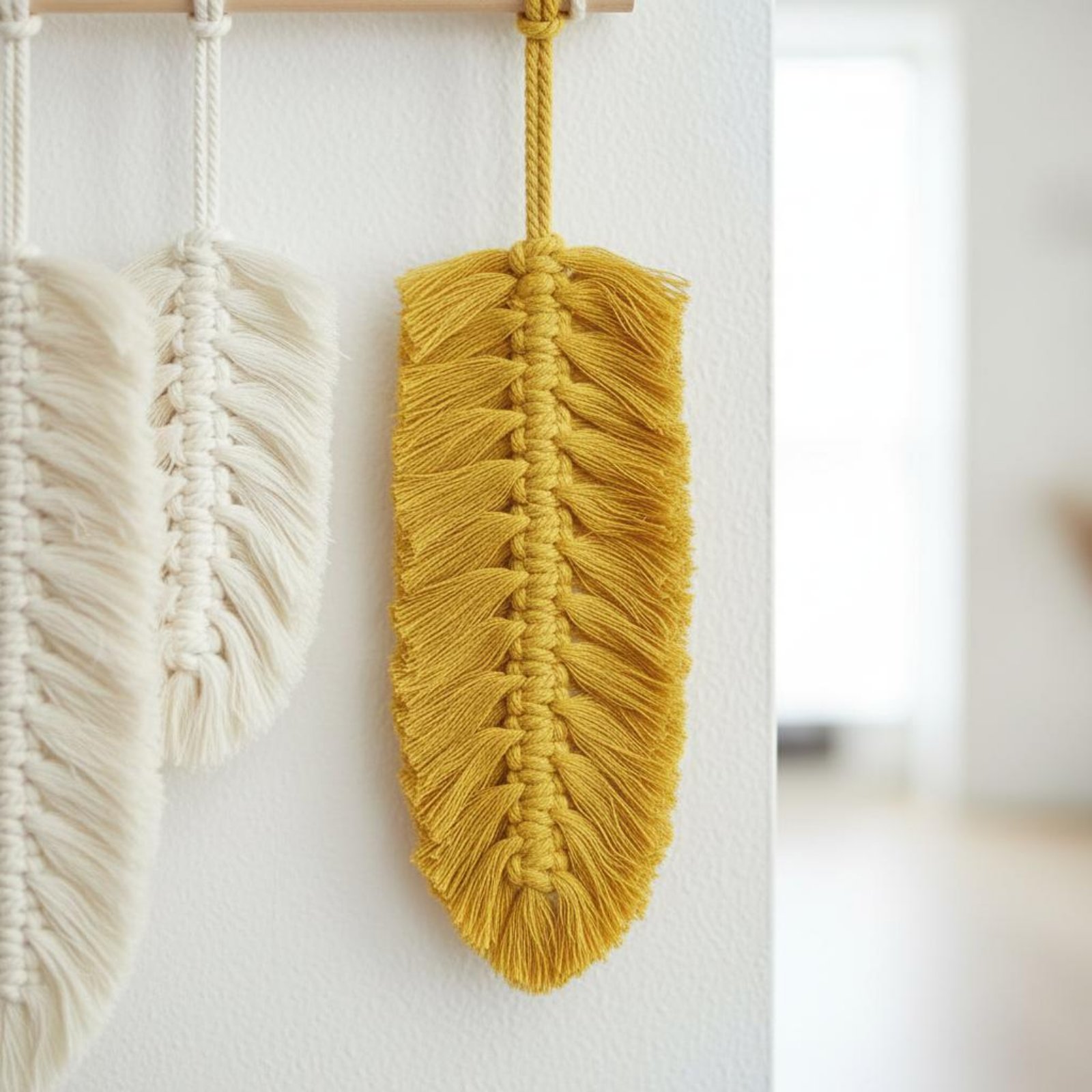 Macrame Feather Wall Hanging H - Home Textiles Usa review and price